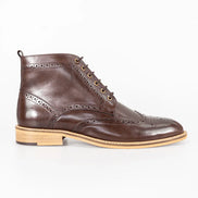 House of Cavani Brown Lace Up Boots