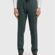 House of Cavani Thomas Olive Tweed Trouser