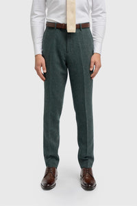 House of Cavani Thomas Olive Tweed Trouser