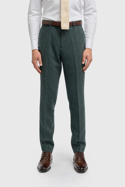 House of Cavani Thomas Olive Tweed Trouser