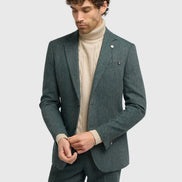 House of Cavani Thomas Olive Tweed Blazer