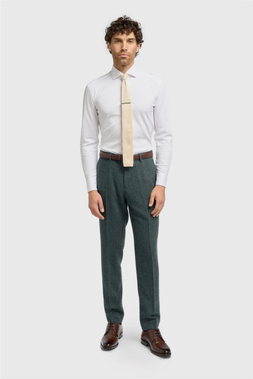 House of Cavani Thomas Olive Tweed Trouser
