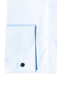 Colin Ross plain white formal shirt with long sleeves, slim fit style, made from crisp fabric, suitable for professional or formal wear.