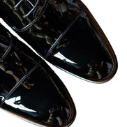 Black Toe Cap Dress Shoes