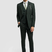 House of Cavani Caridi Olive Slim Fit Blazer