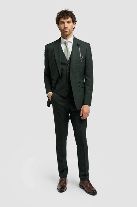 House of Cavani Caridi Olive Slim Fit Blazer