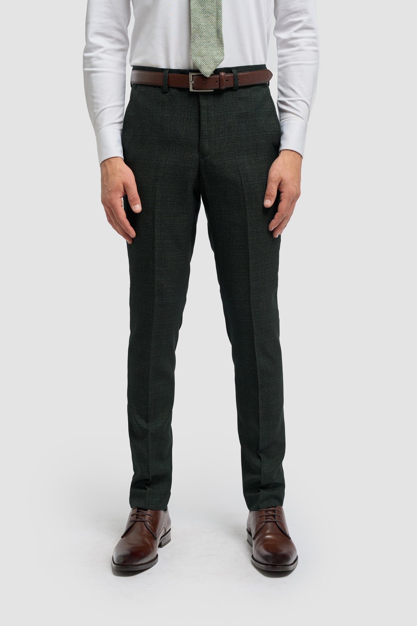 House of Cavani Caridi Olive Slim Fit Trousers