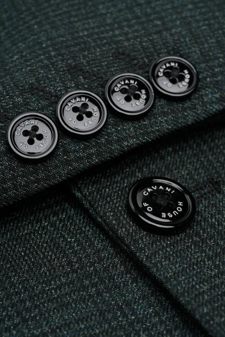 House of Cavani Caridi Olive Slim Fit Blazer