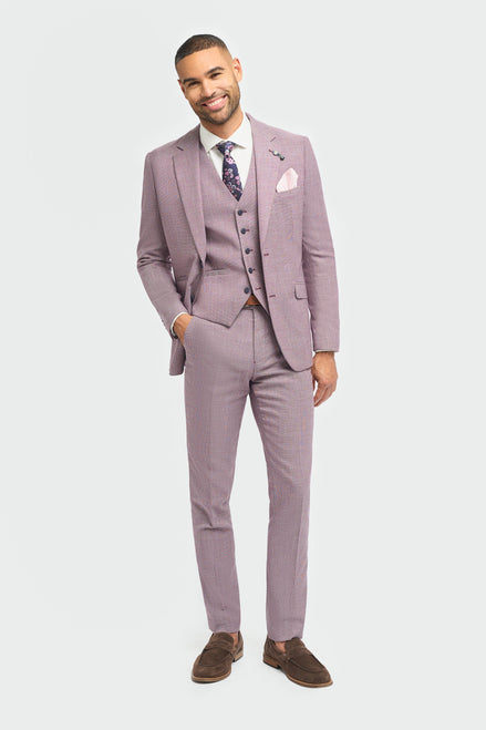 Cavani Miami Lilac Slim Fit Blazer