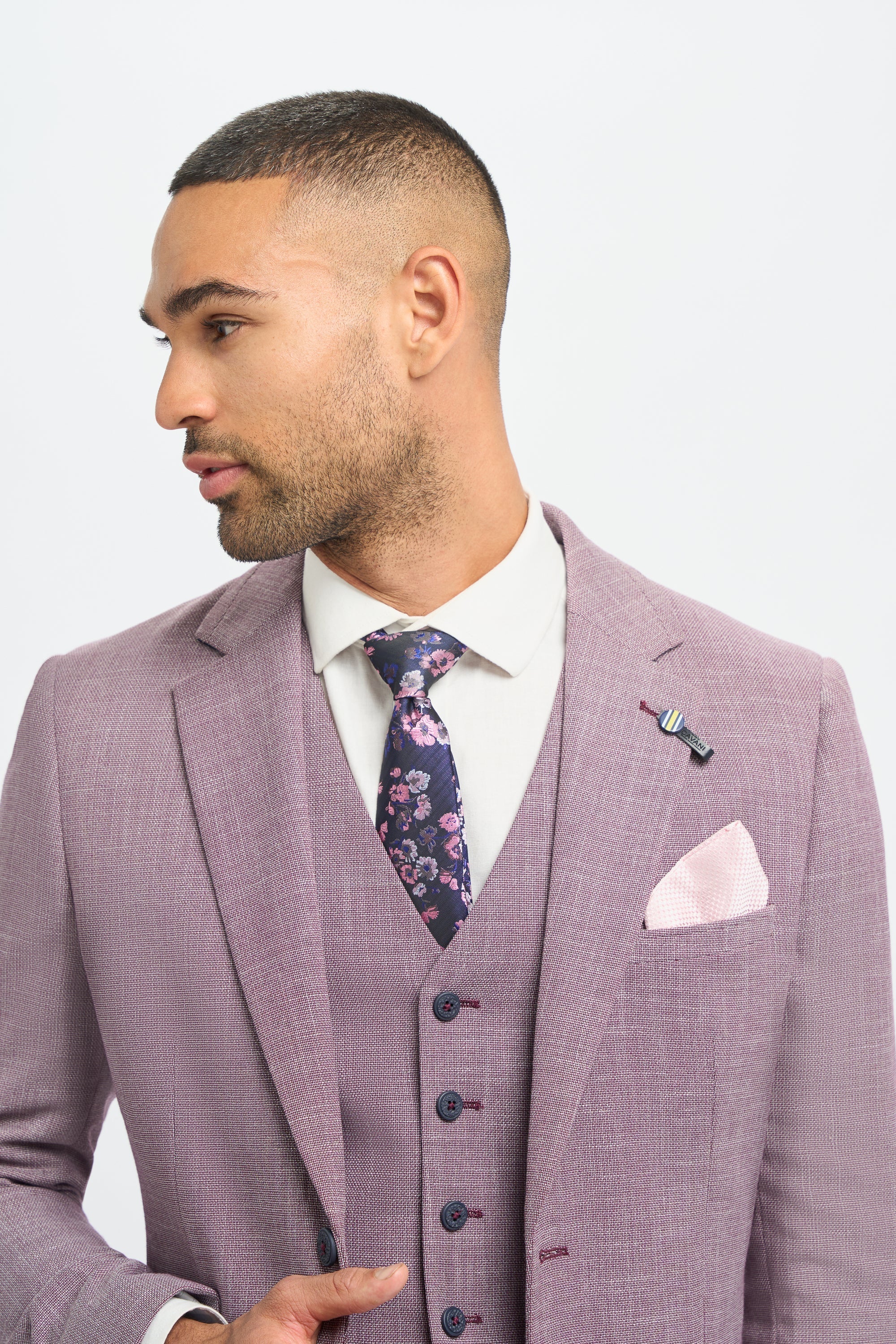Cavani Miami Lilac Slim Fit Blazer