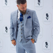 Charles Grey Murphy Sky Blue Trousers