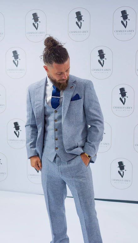 Charles Grey Murphy Sky Blue Trousers