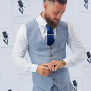 Charles Grey Murphy Sky Blue Waistcoat