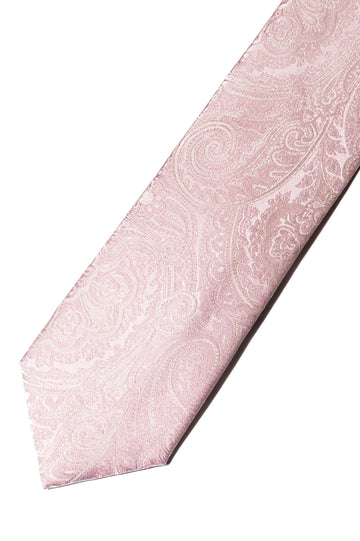 Knightsbridge Neckwear Dusty Pink Paisley Silk Tie