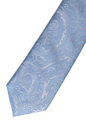 Knightsbridge Neckwear Baby Blue Paisley Silk Tie