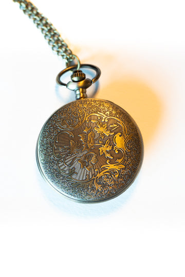 Bronze Etched Pocket Watch