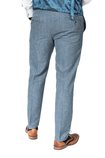 Spectre Blue Contrast Trousers