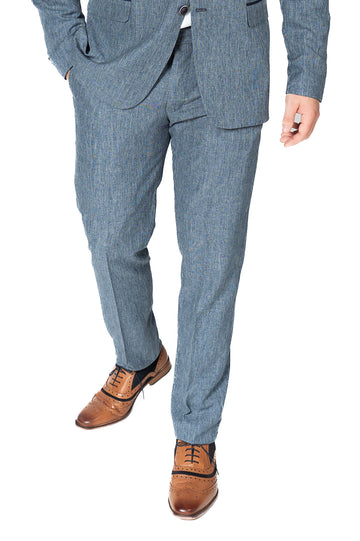 Spectre Blue Contrast Trousers