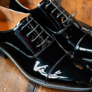 Black Toe Cap Dress Shoes