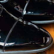 Black Toe Cap Dress Shoes