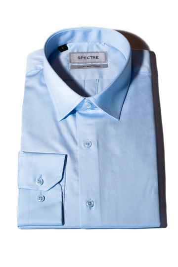 Spectre Jacob Sky Blue Cotton Shirt