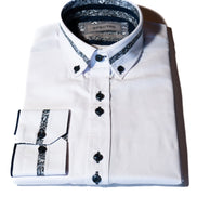 Spectre White Shirt With Contrast Print