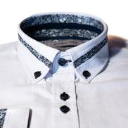 Spectre White Shirt With Contrast Print