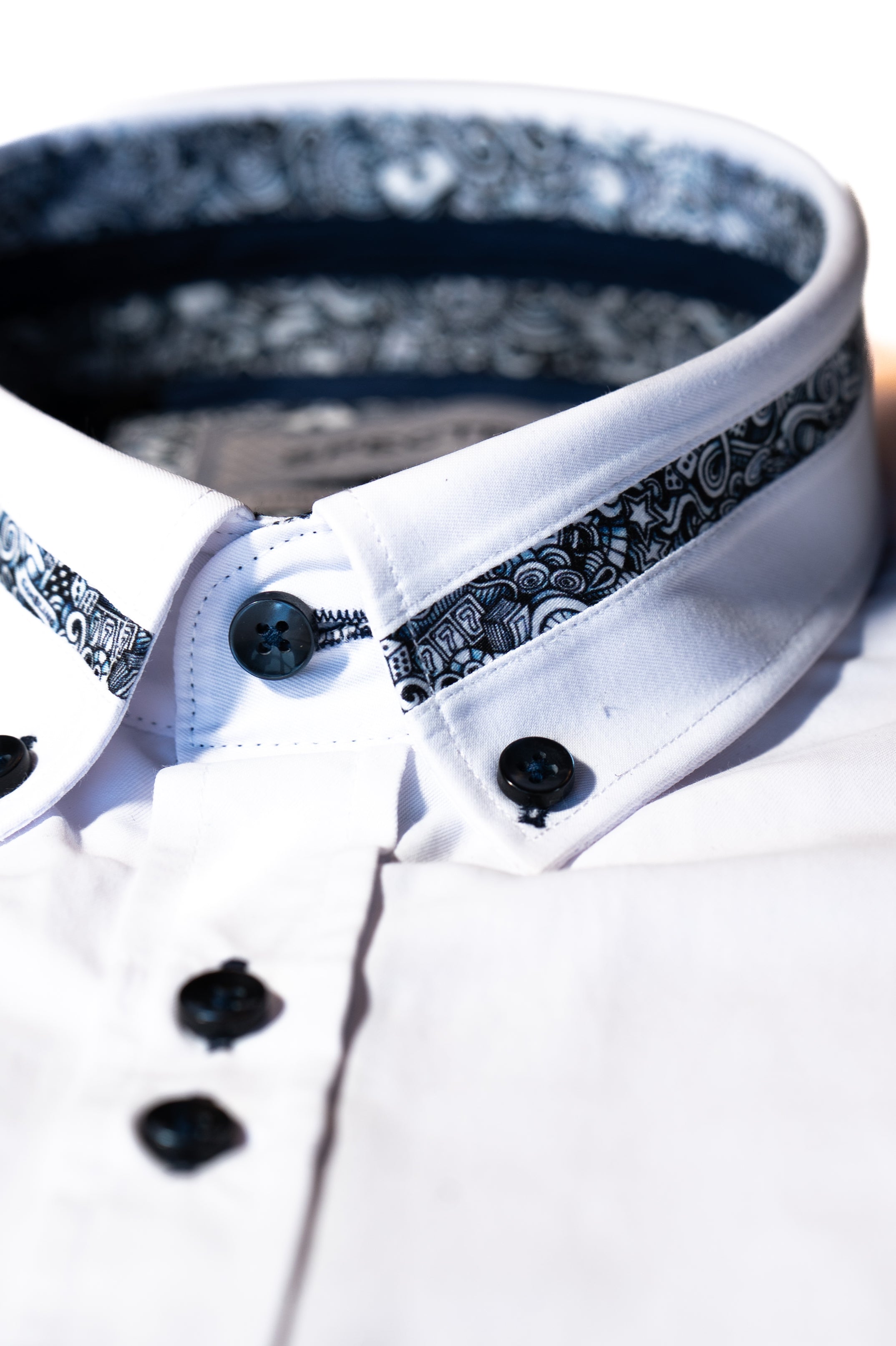 Spectre White Shirt With Contrast Print
