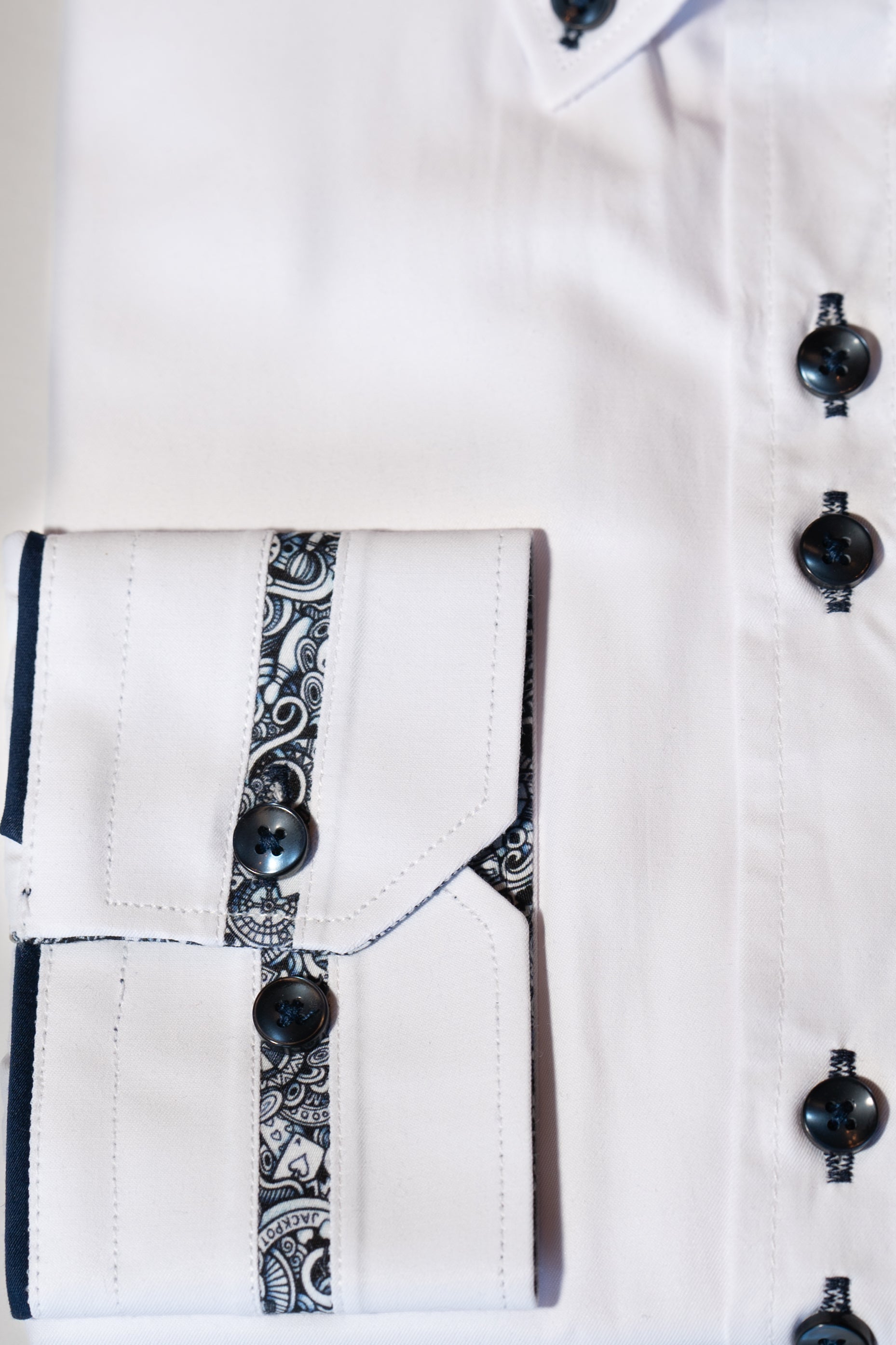 Spectre White Shirt With Contrast Print