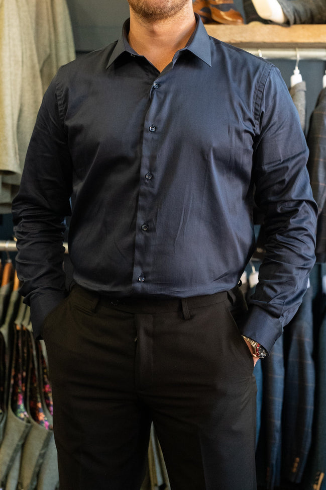 Spectre Jacob Navy Cotton Shirt