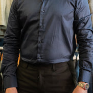 Spectre Jacob Navy Cotton Shirt