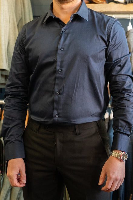 Spectre Jacob Navy Cotton Shirt