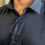 Spectre Jacob Navy Cotton Shirt