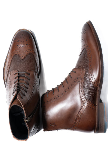 Amen Brown Brogues Boots