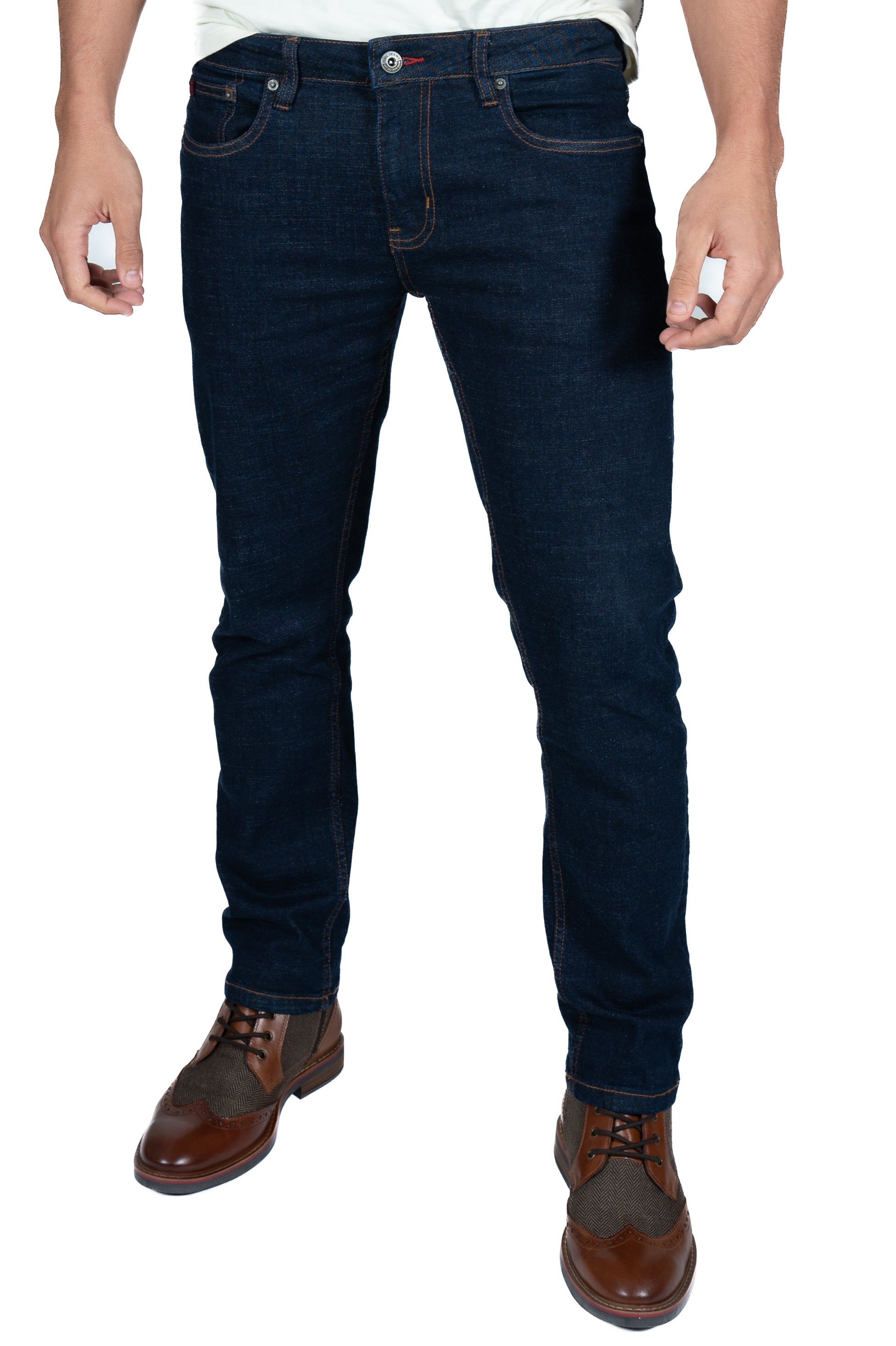 DML Dark Rinse Wash Straight Fit Jeans