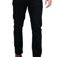DML Deep Black Straight Fit Jeans