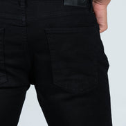 DML Deep Black Straight Fit Jeans