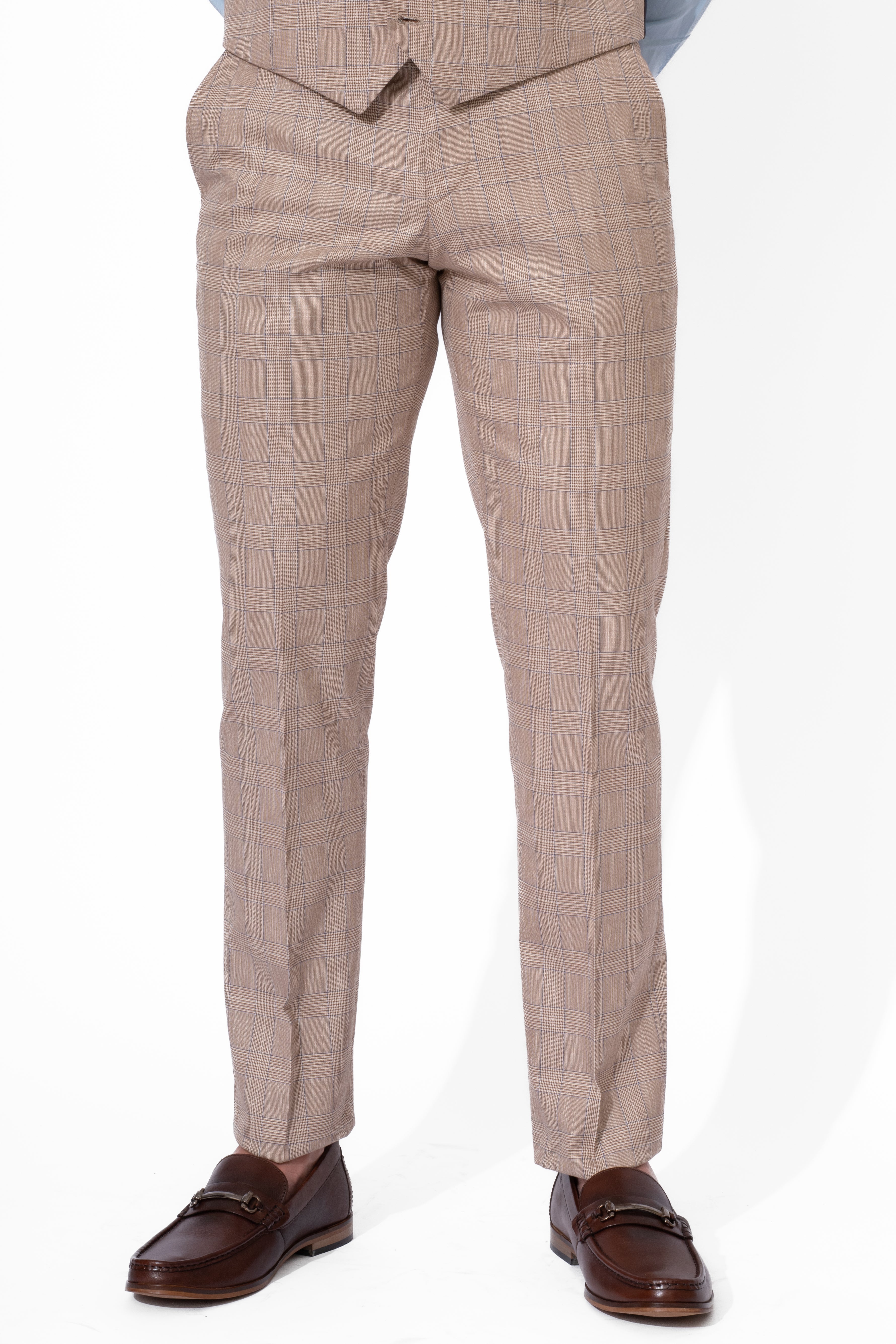SAINT LAURENT - Prince of Wales Checked Wool-Flannel Trousers - Gray Saint  Laurent