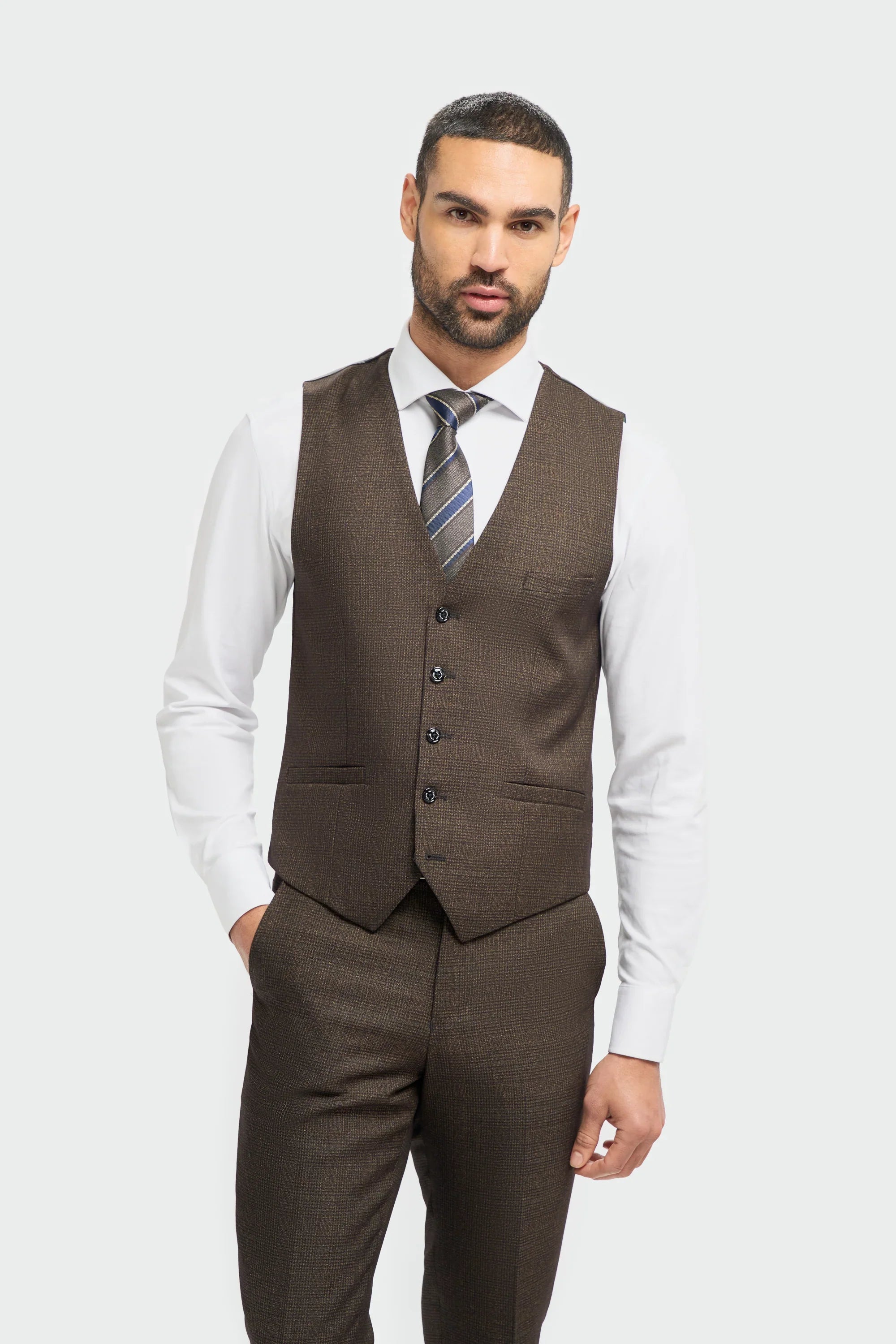 House of Cavani Caridi Brown Waistcoat