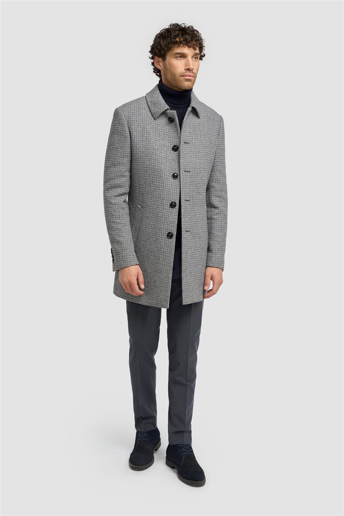 House of Cavani Kerry Wool Blend Overcoat