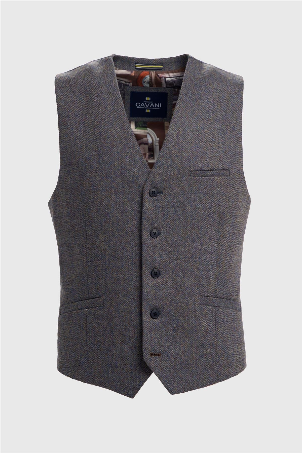 House of Cavani Thomas Savoy Tweed Waistcoat