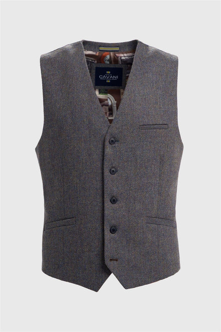 House of Cavani Thomas Savoy Tweed Waistcoat