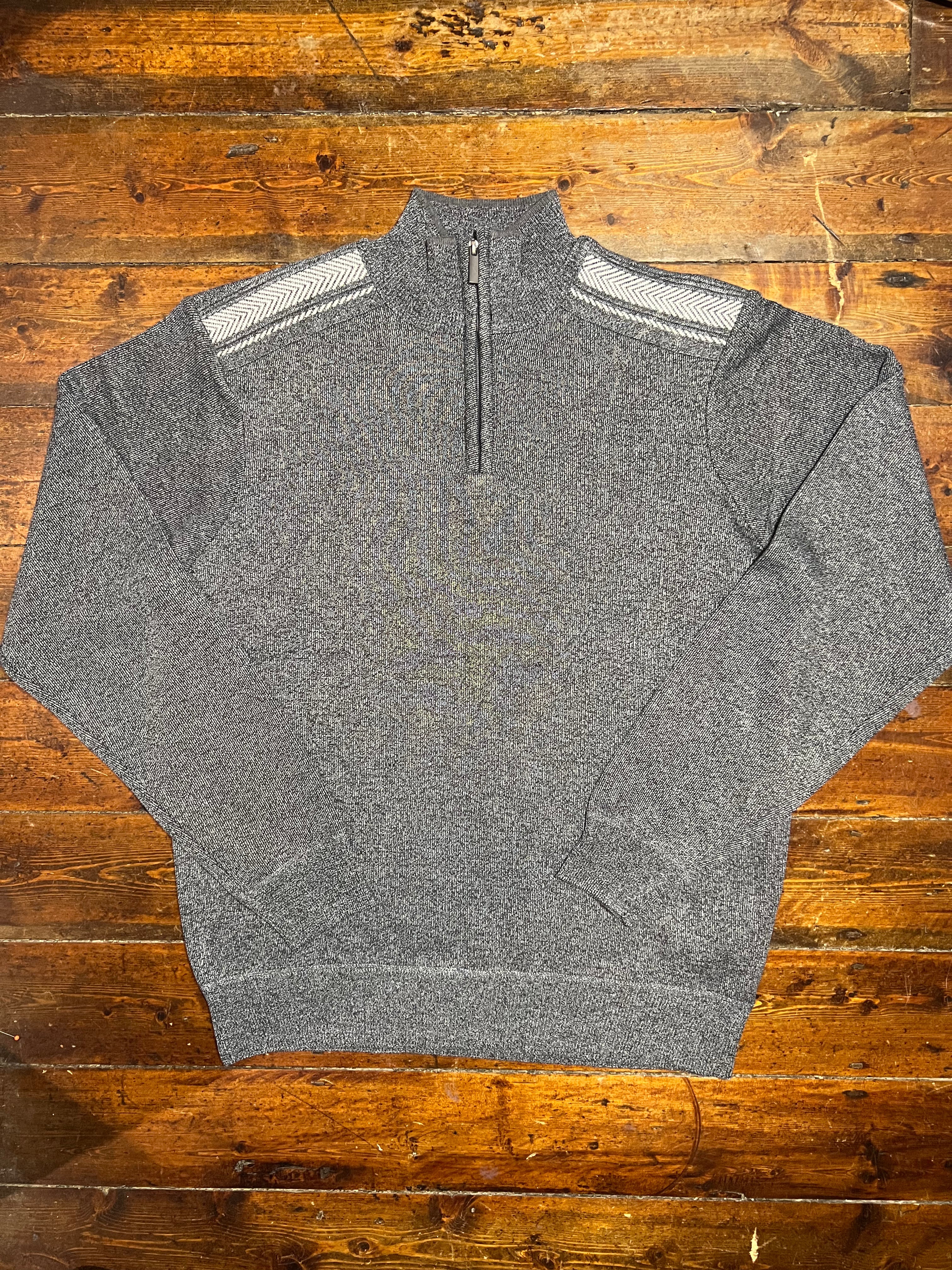 Denzel Grey Half Zip Jumper
