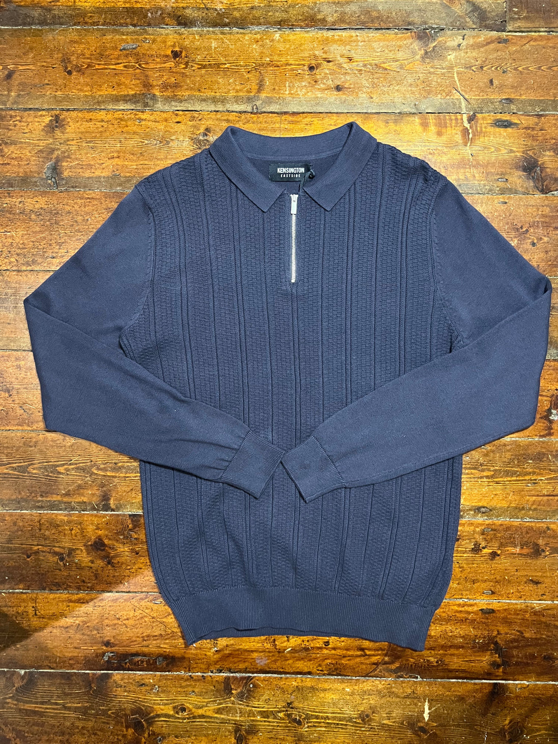 Bowditch Blue Half Zip Polo