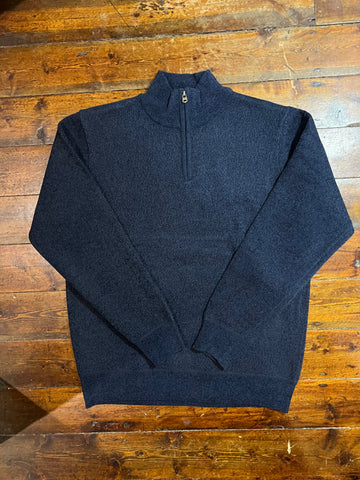 Caplan Navy Half-Zip Jumper