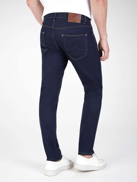 Mish Mash Tapered Fit Mid Stretch Raw Jeans