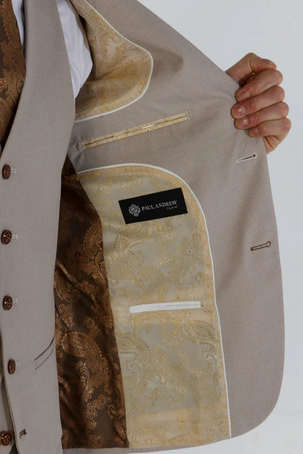 Paul Andrew - Mayfair - Men's Stone Textured Blazer