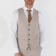 Paul Andrew - Mayfair - Men's Stone Textured Waistcoat