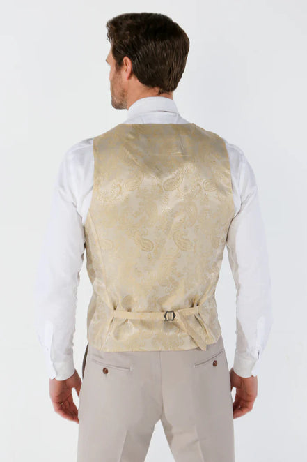 Paul Andrew - Mayfair - Men's Stone Textured Waistcoat