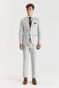 Paul Andrew Mark stone Glen check blazer, tailored men's blazer in a classic check pattern, stylish and sophisticated.